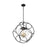 Nuvo Lighting Aurora 3 Light Pendant, Seeded, Black/Vintage Brass - 60-6947