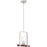 Nuvo Lighting Arabel 1 Light Mini Pendant, Nickel & Nutmeg/Seeded