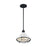 Nuvo Lighting Newbridge 1 Light 9.75" Pendant, White/Black - 60-7023