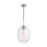 Nuvo Lighting Aria 1 Light 19" Pendant, Seeded Glass, Polished Nickel - 60-7037