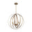 Nuvo Lighting Pendleton 6 Light Pendant, Burnished Brass - 60-7058