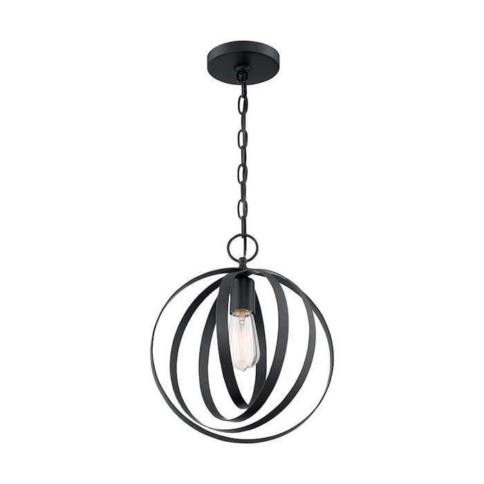 Nuvo Lighting Pendleton 1 Light Pendant, Matte Black - 60-7066