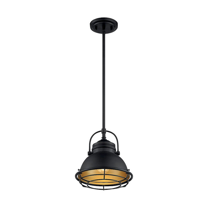 Nuvo Lighting Upton 1 Light 10" Pendant, Dark Bronze/Gold - 60-7073