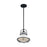 Nuvo Lighting Upton 1 Light 9.75" Pendant, Gloss White/Black Accents - 60-7083