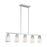 Nuvo Lighting Skybridge 5 Light Island Pendant, Clear, Brushed Nickel - 60-7114