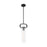 Nuvo Lighting Teresa 1 Light 5" Pendant, Clear Glass, Matte Black - 60-7153