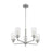 Nuvo Lighting Sommerset 5 Light Chandelier, Clear, Brushed Nickel - 60-7175