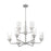 Nuvo Lighting Sommerset 9 Light Chandelier, Clear, Brushed Nickel - 60-7179