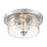 Nuvo Lighting Bransel 2 Light Flush Mount, Seeded, Brushed Nickel - 60-7190