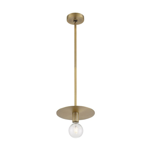Nuvo Lighting Bizet 1 Light Mini Pendant, Vintage Brass - 60-7242