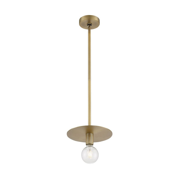 Nuvo Lighting Bizet 1 Light Mini Pendant, Vintage Brass - 60-7242