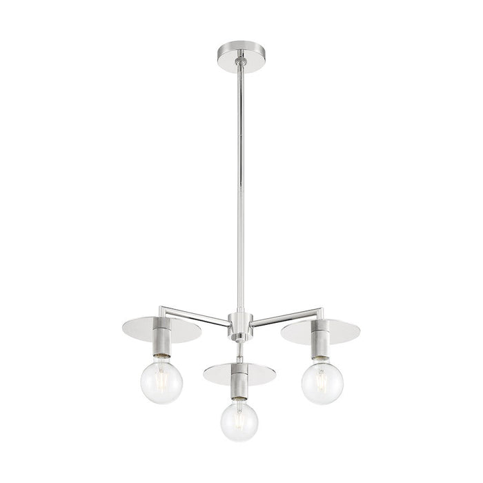 Nuvo Lighting Bizet 3 Light Chandelier, Polished Nickel - 60-7253