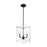 Nuvo Lighting Sommerset 3 Light Pendant, Clear Glass, Matte Black - 60-7277