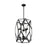 Nuvo Lighting Zemi 6 Light Pendant, Clear Glass, Black - 60-7306