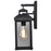 Nuvo Lighting Corning 1 Light Wall Lantern, Black/Clear