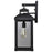 Nuvo Lighting Corning 1 Light Wall Lantern, Black/Clear