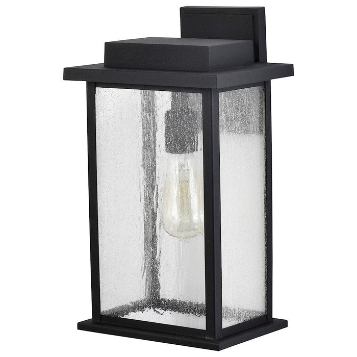 Nuvo Lighting Sullivan 1 Light Large Wall Lantern, Black/Clear Seeded - 60-7376