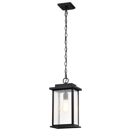 Nuvo Lighting Sullivan 1 Lt Outdoor Hanging Lantern, Black/Seeded - 60-7377