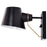 Nuvo Lighting Baxter 1 Light Wall Sconce, Black/Burnished Brass