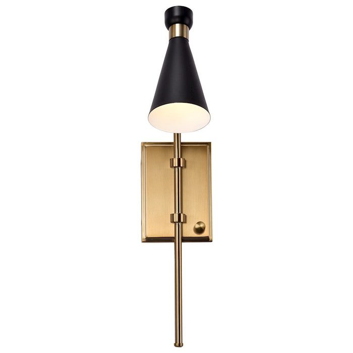 Nuvo Lighting Prospect 1 Light Wall Sconce, Burnished Brass