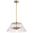 Nuvo Lighting Dover 3 Light Large Pendant, Vintage Brass/Clear - 60-7416