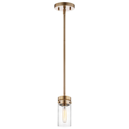 Nuvo Lighting Intersection 1 Light Mini Pendant, Clear