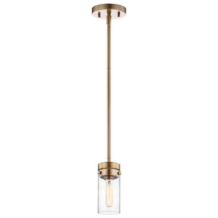 Nuvo Lighting Intersection 1 Light Mini Pendant, Clear