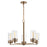 Nuvo Lighting Intersection 5 Light Chandelier, Clear