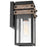 Nuvo Lighting Homestead 1 Light Wall Lantern, Black/Clear Seeded