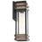 Nuvo Lighting Homestead 1 Light Wall Lantern, Black/Clear Seeded