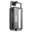 Nuvo Lighting Exhibit 1 Light Medium Wall Lantern, Black/Clear Beveled - 60-7544