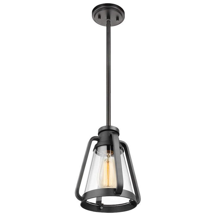 Nuvo Lighting Everett 1 Light 7 Inch Mini Pendant, Clear