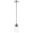 Nuvo Lighting Intersection 1 Light Mini Pendant, Polished Nickel/Clear - 60-7629