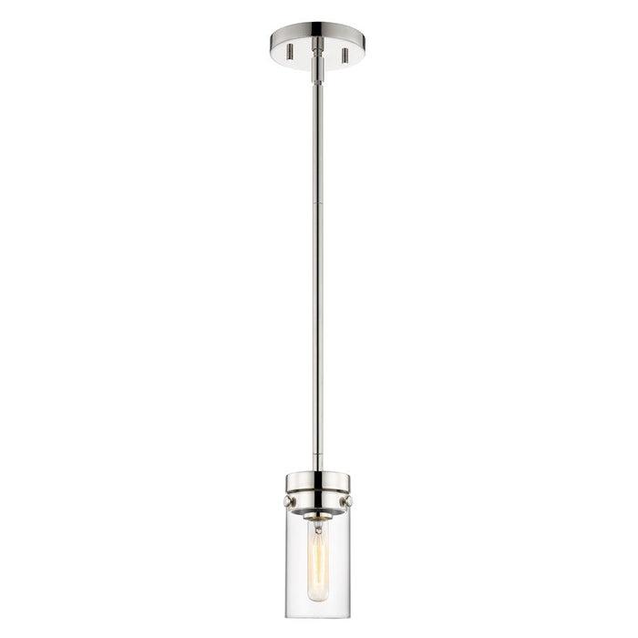 Nuvo Lighting Intersection 1 Light Mini Pendant, Clear