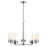 Nuvo Lighting Intersection 5 Light Chandelier, Clear