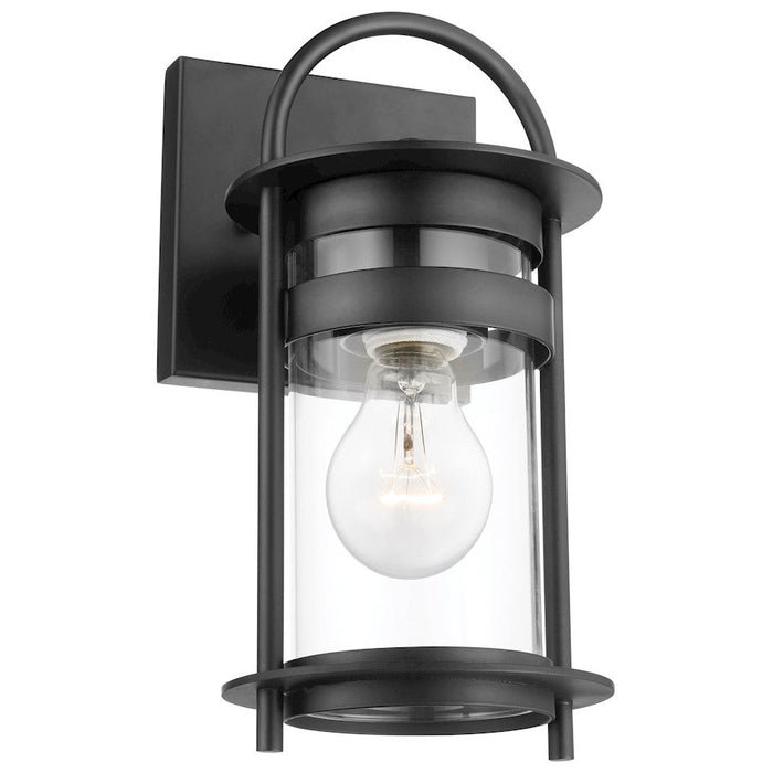 Nuvo Lighting Bracer 1 Light Wall Lantern, Black/Clear