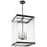 Nuvo Lighting Crossroads 4 Light Foyer Pendant, Black/Clear