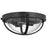 Nuvo Lighting Lincoln 2 Light Large Flush Mount/60W, Black/Seed - 60-7672