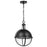 Nuvo Lighting Lincoln 1 Light Large Pendant/60W, Black/Clear Seeded - 60-7675