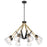 Nuvo Lighting Starlight Chandelier/60W, Black/Brass/Seed