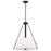 Nuvo Lighting Brewster 3 Light Pendant, Black/White Textile - 60-7696