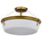 Nuvo Lighting Rowen 4 Light Semi Flush Mount, Brass/Etched White - 60-7752