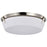 Nuvo Lighting Rowen 4 Light Flush Mount, Brushed Nickel/Etched White - 60-7761