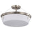 Nuvo Lighting Rowen 4 Light Semi Flush Mount, Nickel/Etched White - 60-7762