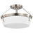 Nuvo Lighting Rowen 3 Light Semi Flush Mount, Nickel/Etched White - 60-7763