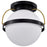 Nuvo Lighting Lakeshore 1 Light 18" Flush Mount, Black/Brass/Opal - 60-7772