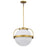 Nuvo Lighting Lakeshore 1 Light Large Pendant, Brass/White Opal - 60-7785