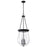 Nuvo Lighting Boliver 3 Light 14" Pendant, Matte Black/Clear Seeded - 60-7803