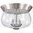 Nuvo Lighting Boliver 3 Light Flush Mount, Brushed Nickel/Clear Seeded - 60-7808