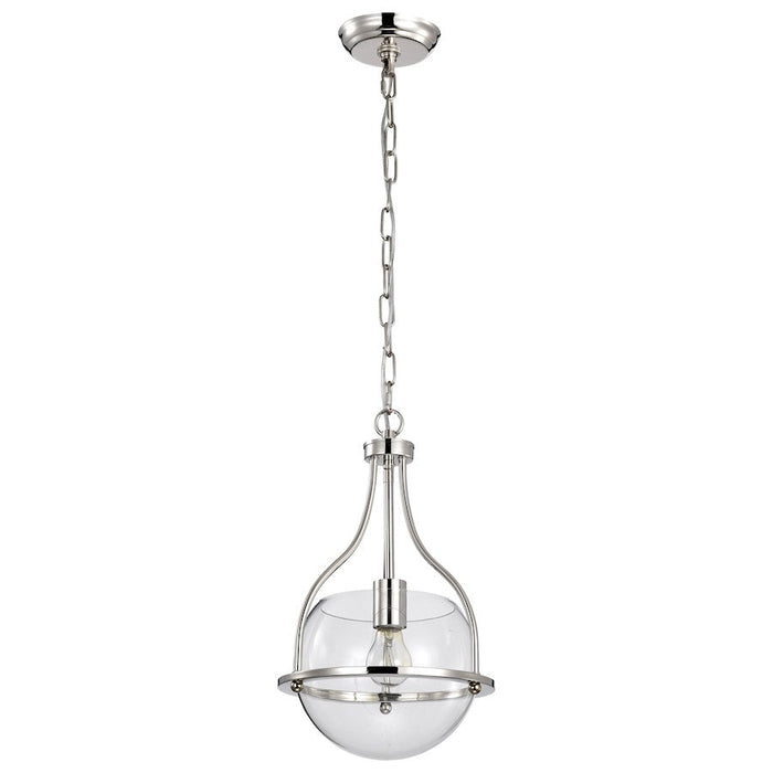 Nuvo Lighting Amado 1 Light 10" Pendant, Polished Nickel/Clear - 60-7816